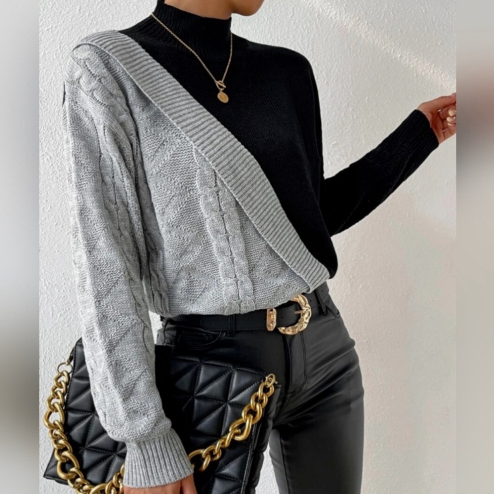 Sleek Monochrome Sweater